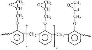 ساختار شیمیایی - رزین های اپوکسی